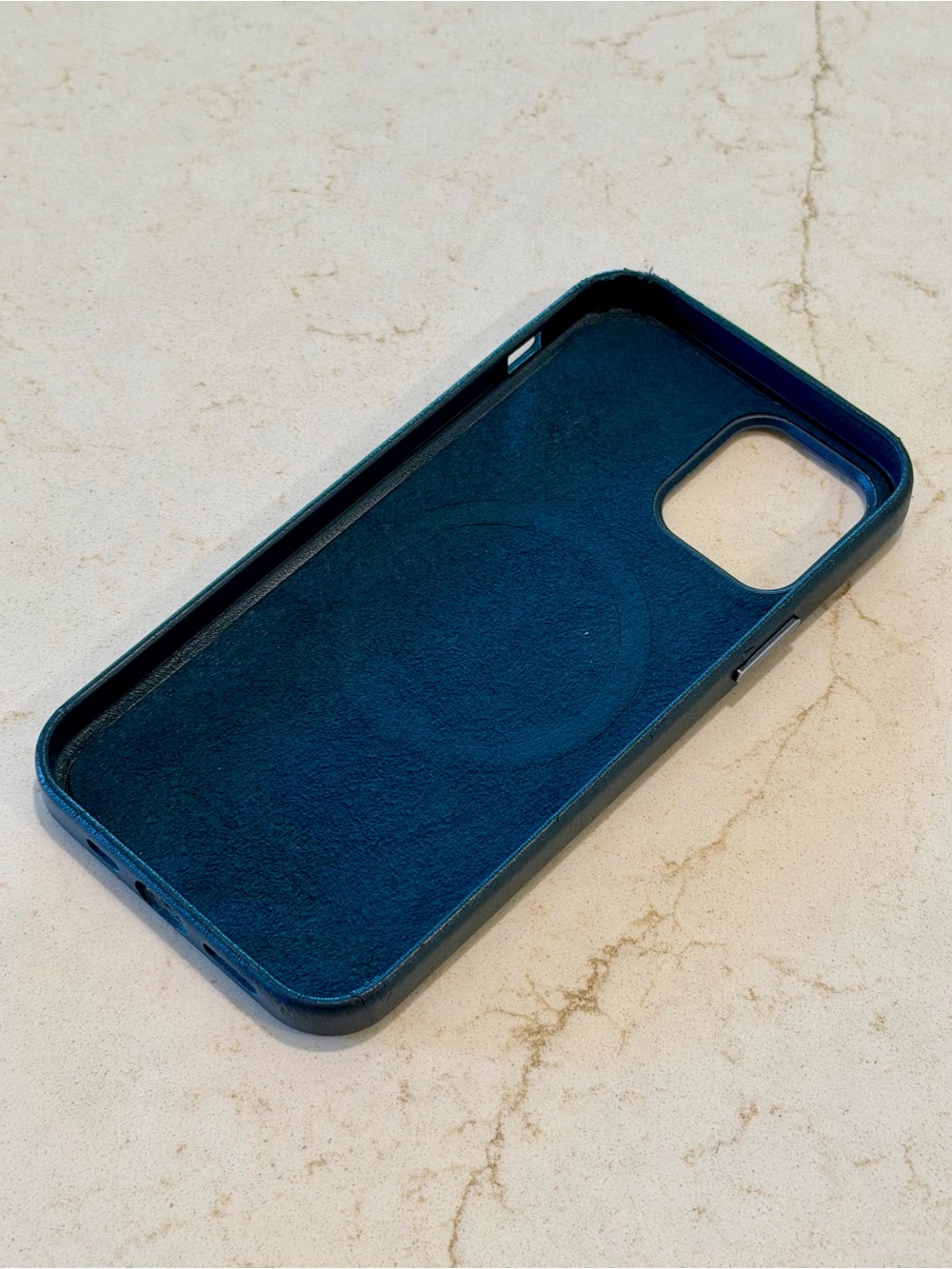 iPhone 12 Pro Case Navy Blue MagSafe Compatible Phone Case